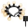 Lumisky Ghirlanda luminosa solare collegabile 10 lampadine LED bianco caldo dimmerabile BAMBY LIGHT 8m