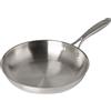 PYREX, Infinity, Padella con manico fisso, in acciaio inox, Ø 28 cm, senza PFAS, acciaio inox, adatto a tutti i piani cottura, tra cui induzione e forno (28 cm)