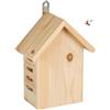Relaxdays Casetta per Coccinelle, Legno d'Abete, da Appendere e Poggiare, Giardino e Balcone HLP 22,5x17x10 cm, Naturale