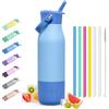 JAPORIA Borraccia Termica Inox 1000ml, Bottiglia Acqua Termica con Isolamento Sottovuoto, Borraccia Sportivo per Viaggi Escursioni e Ufficio