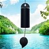 ASDFG Campana a vento con risonanza profonda Serenity Bell per esterni Campane da giardino dai toni profondi 528 Hz Campana a vento a passo basso 76,2 cm (grande)