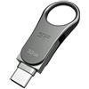 Silicon power Pen Drive 32GB Silicon Power C80 Type C-Ready Usb3.0 Argento [SP032GBUC3C80V1S]