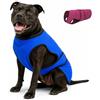 DOGZSTUFF Giacca leggera con tecnologia evaporativa in microfibra fredda, protezione UV per spiaggia, taglia per cani di taglia piccola, media e grande (XL, blu scuro)