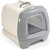 MPS Toilette per Gatti 80'S Maxi Lettiera Chiusa per Gatto 62x47x48,5h Paletta e Filtro Inclusi Colori Assortiti