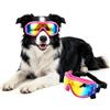 PETLESO Occhiali da moto per cani con fascia elastica regolabile, anti-UV, antivento, per cani di taglia grande, rosa, L