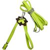 Generic Guinzaglio per tartarughe, resistente, per interni ed esterni, comodo accessorio per rettili con design robusto (verde, 20 cm)