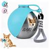 Smile lab Borraccia Cane Portatile Personalizzata con Foto e Nome, 285 ml (Blu) | Borraccia Cani in Acciaio Inox con Ciotola Pieghevole in Silicone Bottiglia Porta Acqua per Passeggiate Attività all'Aperto