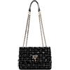 GUESS Giully 2 Compartment Convertible Flap Black/Gold