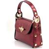 Superflybags Donna Borsa Pochette in vera Pelle con Tracolla in Catena e Clip Ape Modello NINIV 19x17x6,5 Made in Italy