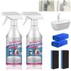 Traboto Bathroom Descaler Foam, 2 pezzi Stubborn Stains Cleaner, Limescale Cleaner Shower, Bathroom Descaler Spray, Descaling Cleaning Agent per WC Bath Shower Glass