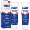 KAREX Gel protettivo dentale, 2 x 50 ml, protezione aggiuntiva per la prevenzione della carie, riduce il dolore nei denti sensibili, senza fluoruro, senza zucchero, vegano