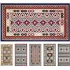 Olivo Tappeti OLIVO.shop Tappeto Cucina Moderno, Mulituso, 50x110 cm, SPRINT KILIM 5 | Tappeto Cucina Kilim Antiscivolo Lavabile, Corsia Geometrica, Passatoia, Ingresso, Corridoio, Sala, Moderno, BLU/ROSSO