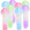 HZOUHONG Lanterne di carta decorative con meduse, sfumature di colore | Decorazione di compleanno a forma di sirena, 80 cm, lanterne di carta con meduse per feste a tema oceano, carnevale
