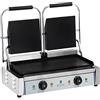 Royal Catering - Piastra Panini Doppia Liscia (2 x 1800 W) Ghisa smaltata