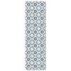 Panorama Tappeto in Vinile - Tappeti in PVC Grandi - Tappeto da Cucina, Corridoio e Soggiorno - Modello Cudillero Blu 60x200 cm
