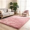 mcc direct Tappeto a pelo lungo super soffice, per soggiorno, camera da letto e cameretta dei bambini (rosa, 140 x 200 cm)