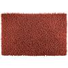 saniplast Chloè tappeto bagno con ricciolo di ciniglia tinta unita, misura 60x135 cm - colore terracotta