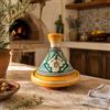 Generico Tajin Marocchino in Ceramica Decorata e Intagliata a Mano 17x15 cm - Pentola Tradizionale Artigianale 3006260900