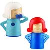 TANCUDER 2 Pz Detergente per Microonde a Vapore Pulitore per Microonde Angry Mama Design Divertente Resistente a Calore Pulisci Microonde ad Azione Rapida per Casa