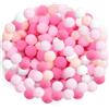 TOAOB THE ONE AND ONLY BABY TOAOB 300 Pezzi Pompom per Lavoretti 25mm Pompon Rosa Series | Piccoli Ponpon Grandi Palline Di Feltro, per Cucito Fai Da Te Decorazioni Festa Artigianato