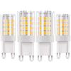 Generic Lampadine LED G9 5W Sostituzione 50W Risparmio energetico Senza sfarfallio 500LM Non dimmerabile Per illuminazione domestica lampadari plafoniere camera letto cucina(Natural White 4000K,4pack)