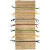 Thedecofactory THE DECO FACTORY Color Jute - Tappeto in iuta con trecce in lana, multicolore, 50 x 150 cm