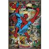 empireposter Empire Marvel Retro-Spiderman-Poster con accessori, telaio MDF maxi, nero, 61 x 91,5 cm
