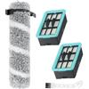 Chuancheng Spazzola a rullo e filtro per aspirapolvere Bissell 4202F, 4111A, 4157, 4111, 4109, 4088, 1 spazzola a rullo, 2 filtri 1 spazzola per la pulizia