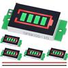 DAOKAI 5 Pcs 1/2/3/4/5/6/7/8S Modulo Indicatore di Capacità Della Batteria Al Litio 3.7V Verde Capacità Della Batteria Display A LED per Fai Da Te con Filo 26AWG
