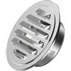 Pyralidsg Griglia di Ventilazione 100mm, Griglia Areazione in Acciaio Inox, Griglie Aerazione con Rete Zanzariera, Coperchio di Ventilazione Griglie per Cucina, Bagno, Garage