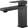 KeeGone Rubinetto per Bagno, Miscelatore Monocomando per Bagno, Acciaio Inossidabile,Accessorio per Bagno, Miscelatore per Bagno a Risparmio Idrico, Altezza 160 mm, Nero