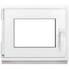 Framex Finestra Seminterrata Piccola in PVC Bianco, Larghezza x Altezza 60 x 50 cm (600 x 500 mm), Doppi Vetri (32 mm), Anta-Ribalta, Girevole DIN Sinistra - Premium