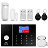 XNH allarme casa senza fili,kit allarme casa senza fili con Sirena Allarme 120dB, Telecomando Intelligente, Invite vocale, Display LCD, Sicurezza per la casa, ufficio(8 Pezzi)