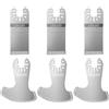 LEILUO Kit di 6 lame oscillanti diamantate per la rimozione della malta per piastrelle, compatibili con DeWalt, Makita, Einhell e altri