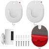 Hcunbsu 3 supporti per fotocamera Ring Indoor (1a/2a generazione) e fotocamera lampeggiante, forte supporto adesivo per fotocamera, installazione senza danni per casa e esterni riparati