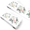 VisitRyl Bordi per Carta da Parati Adesivi Rose bianche rosa YX207 12cm X 1000cm Design Decorativo