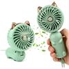 Gukasxi Mini Ventilatore Portatile USB con Batteria Ricaricabile, Mini Ventilatore a Mano, Ventilatore Tascabile Piccolo con 3 Velocità per Ufficio, Interni, Esterni, Viaggi, Make-Up (Verde)