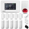 HUXGO® HXA006 Antifurto casa wireless WiFi + GSM con radio Sirena | Kit allarme casa senza fili: 5x rilevatori di movimento, 5x sensori di allarme per finestre/porte | Per Casa, Appartamento