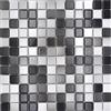 conwire Mattonelle in ceramica Jasba bianco grigio lucido per piastrelle da bagno / 10 pannelli a mosaico