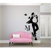 Deco-online Danza Michael Jackson Adesivo da parete Decorazione della parete Arte murale Musica Fai da te Casa arredamento Arte