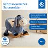 Supa Asino animale a dondolo Bieco peluche | sedia a dondolo per bambini con cintura di sicurezza | dondolo per bambini | dondolo per bambini | dondolo per animali da camera | dondolo per bambini da 9 mesi | cavallo a dondolo in legno