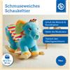 KG Bieco Bieco - Elefante a dondolo in peluche | Sedia a dondolo per bambini con cintura di sicurezza | Dondolo per neonati | Dondolo per bambini piccoli | Animale a dondolo per la cameretta del bambino | Dondolo a dondolo per bambini a partire dai 9 …