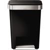 Simplehuman - Cestino tascabile in plastica da 45 litri