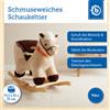 KG Bieco Cavallo a dondolo Bieco 73,5x33,5x53cm | cavallo a dondolo bambino | animale a dondolo bambino | altalena per bambini da interno | sdraietta per bambini | dondolo per bambini | cavallo a dondolo da 1 anno | giocattolo per bambini da 9 mesi