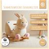 KG Bieco Animale a dondolo Bieco Hopsi rabbit, 60 cm | seggiolino a dondolo per bambini con cintura di sicurezza | dondolo per bebè | dondolo per bambini | dondolo per bebè da 9 mesi | cavallo a dondolo in legno