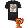 FUNKO POP - Harry Potter - Mondo magico Fawkes #144 con t-shirt taglia L