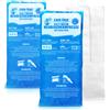 com-four® 2x compresse multiple grandi 29 x 12 cm con copertura in tessuto non tessuto riutilizzabile di prima qualità, compresse fredde e calde con gel cool pack copertura protettiva con elastico, adatta al microonde - Germany