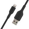Belkin Cavo Lightning a USB-A Belkin, intrecciato, 2 m, nero