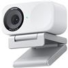 Insta360 Link 2C, confezione standard, colore bianco polare: webcam 4K per PC/Mac, sensore da 1/2", autofocus, HDR, microfono con cancellazione del rumore basata sull'intelligenza artificiale, controllo tramite gesti per streaming, videochiamate e gaming