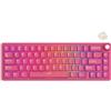 Royal Kludge Tastiera da gaming Royal Kludge R65, colore rosso "Berry", interruttori meccanici "Cream"